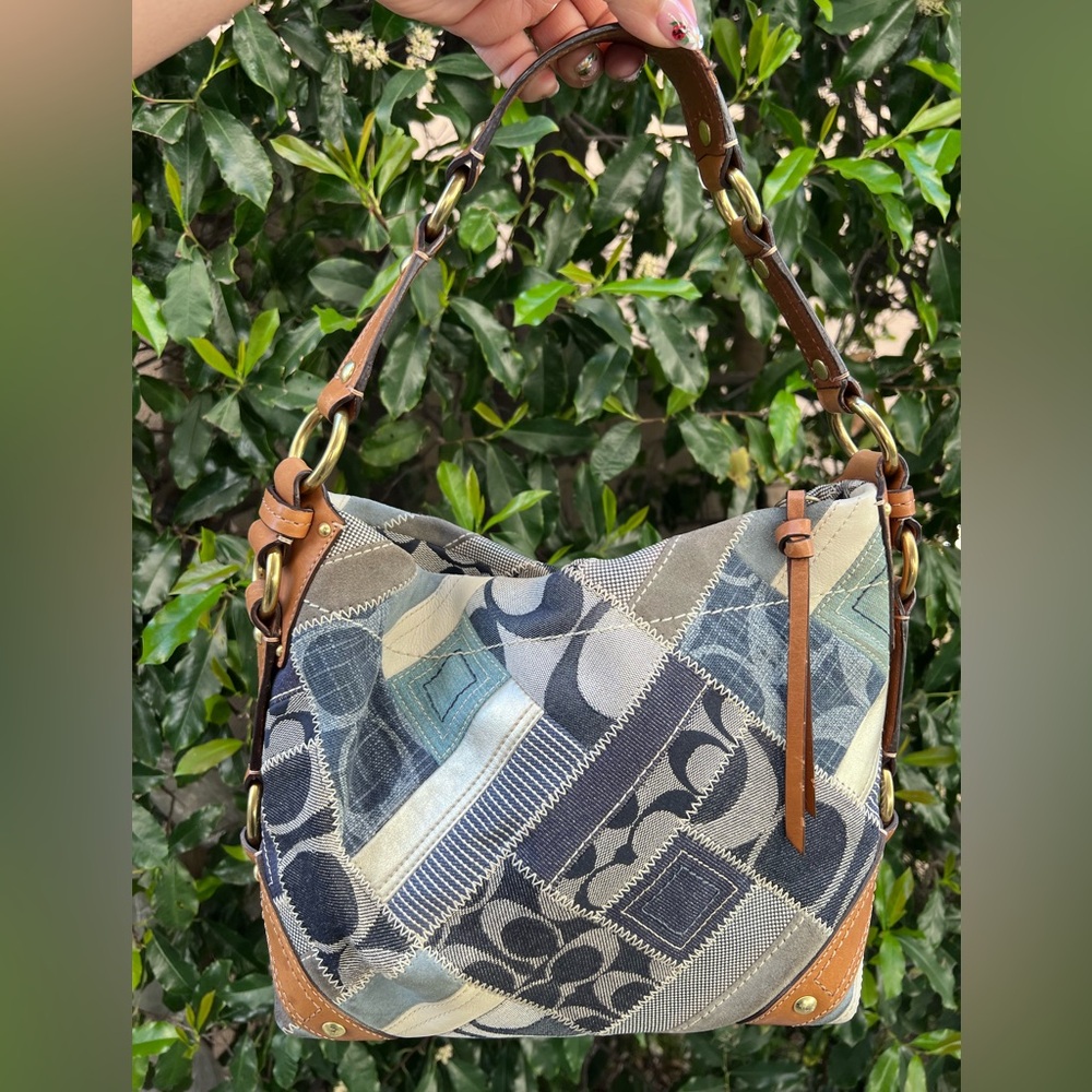 Coach 2008 Carly Patchwork denim - image 2